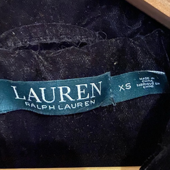 Ralph Lauren Black Velvet Puffy Jacket - Picture 3 of 6